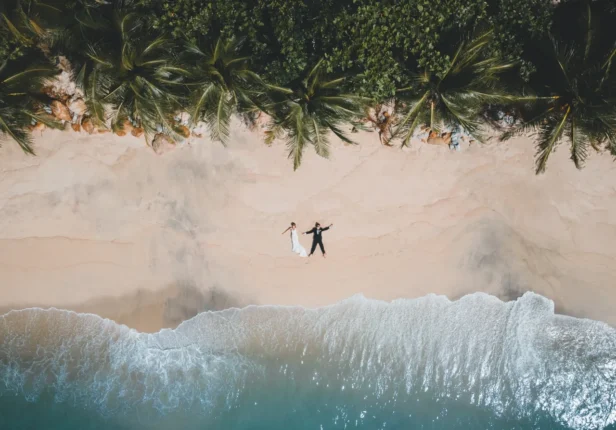 Drone Wedding Videography: A Unique Angle on Destination Weddings